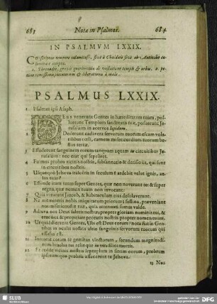 In Psalmum LXXIX.[i.e. LXXVIII.] Psalmus LXXIX. [i.e. LXXVIII.]