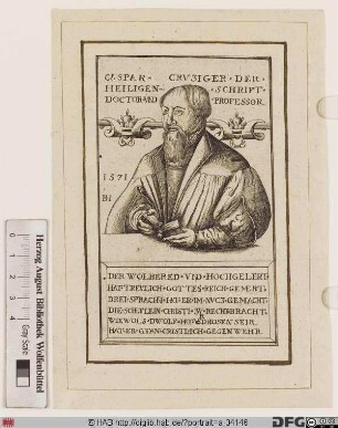 Bildnis Caspar Cruciger (eig. Creutzi(n)ger)