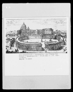 Rom, Ansicht der Piazza di San Pietro