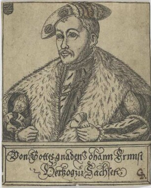 Bildnis des Johann Ernnst, Hertzog zu Sachsen