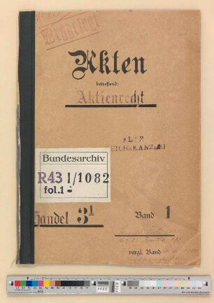 Aktienrecht: Bd. 1