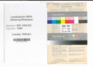 Entnazifizierung Wilhelm Loecker, geb. 05.05.1893 (Lehrer)