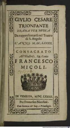 Giulio Cesare trionfante