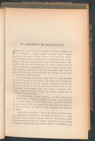 El fragmento de Roncesvalles