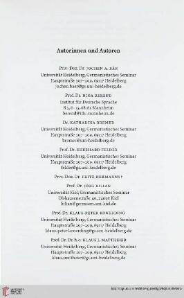 Autorinnen und Autoren