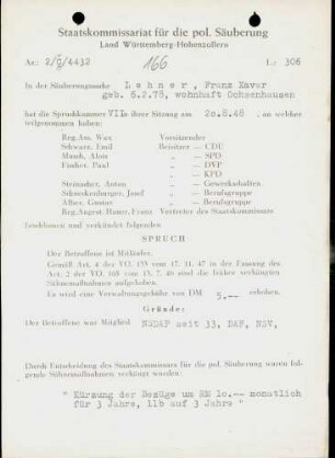 Lehner, Franz Xaver