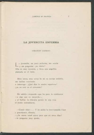 La jovencita enferma