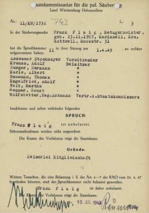 Flaig, Franz