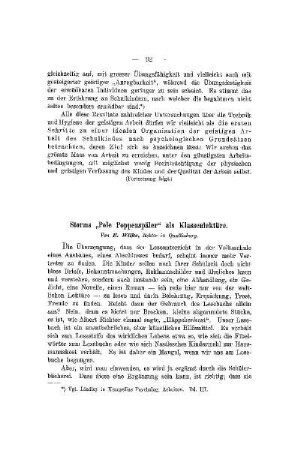 Storms "Pole Poppenspäler" als Klassenlektüre
