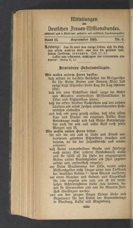 Nr. 9. September 1919