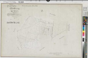 Wersen (Lotte), Zusammenlegung Büren, Urkarte 1 Wersen Flur 6 Bl.1