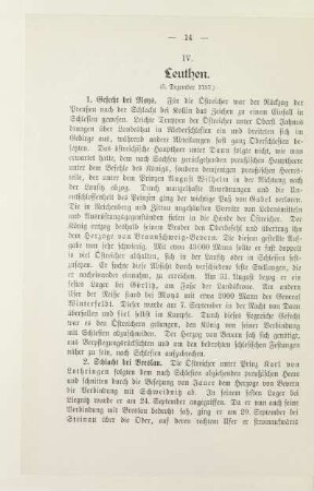 IV. Leuthen (5. Dezember 1757)