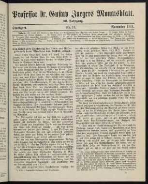 129-141, Nr. 11. November 1911.