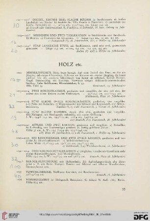 Holz etc. (Nr. 1012-1036)