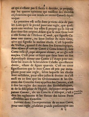 ... Reflexion Svr Les Antiqvitez Des Chanoines, Neufième Reflexion. Du nom des Chanoines