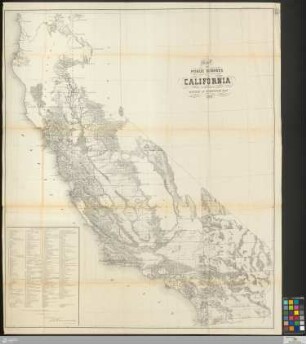 Map of public surveys in California : to accompany report of Surveyor Genl.