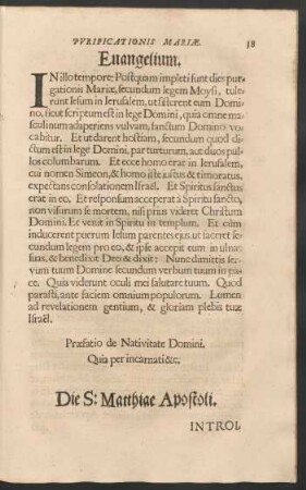 Die S: Matthiae Apostoli.