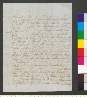 Brief von Bury, Friedrich an Goethe, Johann Wolfgang von
