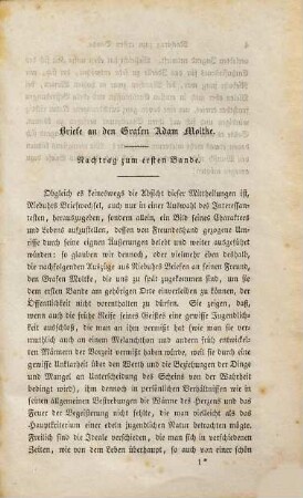 Lebensnachrichten über Barthold Georg Niebuhr : aus Briefen desselben und aus Erinnerungen einiger seiner nächsten Freunde, 2. Band
