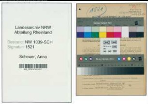 Entnazifizierung Anna Scheuer , geb. 14.02.1902 (Geschaeftsfuehrerin)