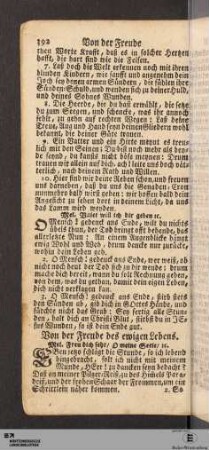 Von der Freude des ewigen Lebens.