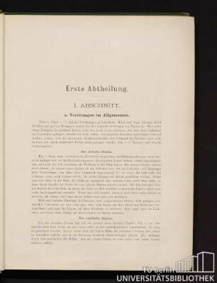 I. Abschnitt. Vorübungen im Allgemeinen.