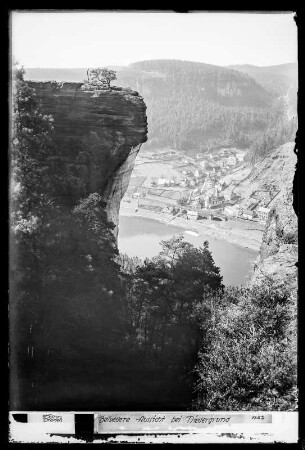 Böhmische Schweiz, Belvedere Aussicht bei Niedergrund