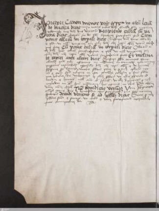 Nachtrag : Canon Missae minor