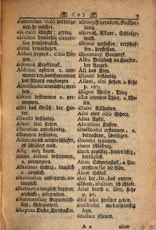 Wörterbuch der Stammwörter der Ungarischen Sprach