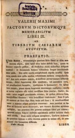 Valerii Maximi Factorum Dictorumque Memorabilium Libri Novem