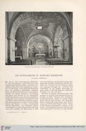 Die Doppelkirche zu Schwarz-Rheindorf
