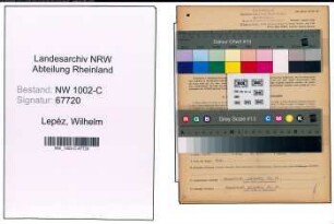 Entnazifizierung Wilhelm Lepéz, geb. 21.04.1896 (Handelsvertreter)