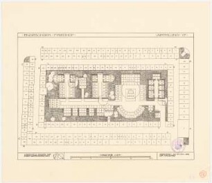 Stadtfriedhof Engesohde, Hannover: Belegungsplan, Grundriss 1:200