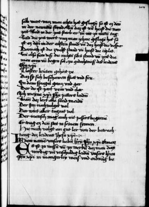 Spruch für Klosterleute, Verse