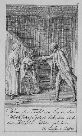 Illustration zu Schillers "Kabale und Liebe", Blatt 6 (2. Akt, 4. Szene)