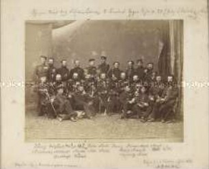 Preußische Soldaten und Offiziere in Uniform
