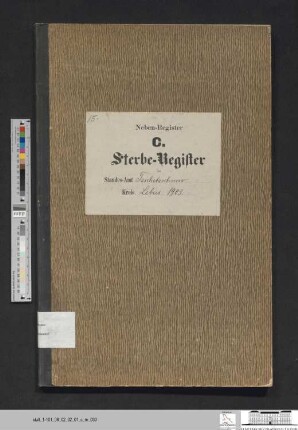Sterberegister Güldendorf 1903