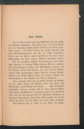 Eine Idylle.