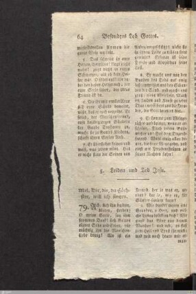5. Leiden und Tod Jesu.