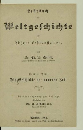 Teil 3: Geschichte der neueren Zeit