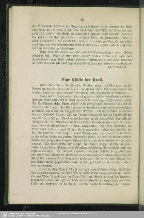Eine Stätte der Kunst