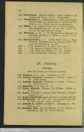 III. Abtheilung