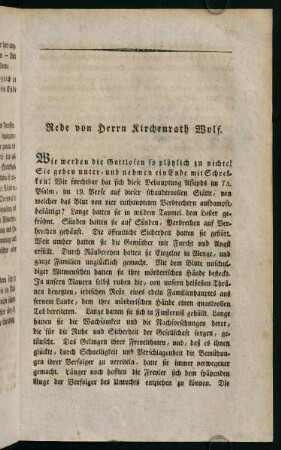 19-30, Rede von Herrn Kirchenrath Wolf