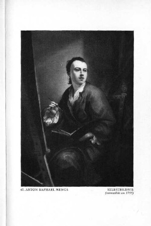 67. Anton Raphael Mengs Selbstbildnis (vermutlich um 1755)