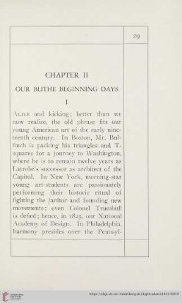 Capter II Our blithe Beginning Days