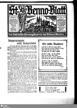 St.-Benno-Blatt : das katholische Bistumsblatt für die Diözese Meißen