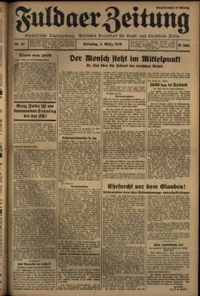 Erste Ausgabe vom Dienstag, den 03. März 1936.