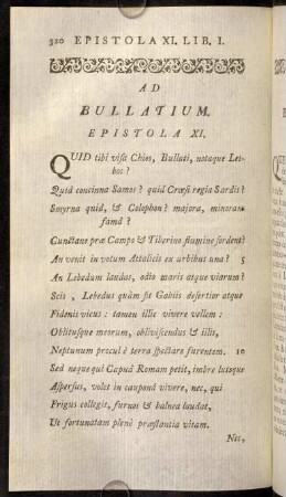 320-333, Epistola XI.