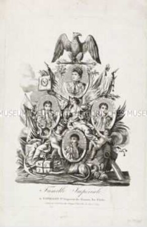 Die kaiserliche Familie um Napoleon I. - Joseph Bonaparte, Louis Bonaparte und Eugen de Beauharnais