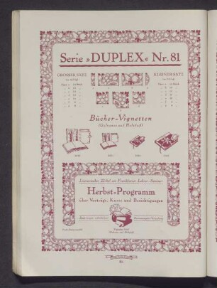 Serie "Duplex" Nr. 81